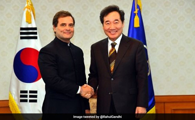 Rahul Gandhi Meets South Korea PM, Discusses Economy, Politics