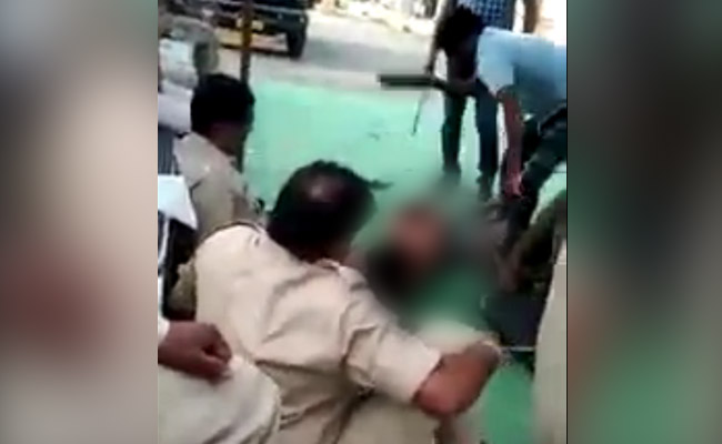 Madhya Pradesh Cops Seen Hitting Boy With Slippers, Sticks; Probe Ordered