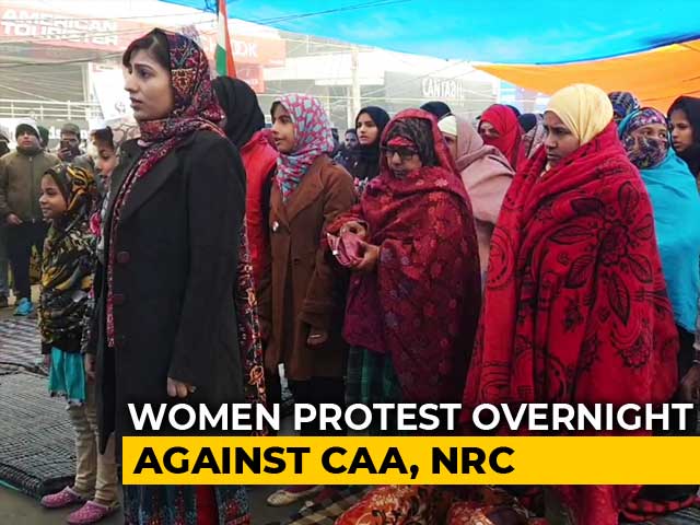 Protest Against Citizenship Law At Delhi's Shaheen Bagh At New Year Eve