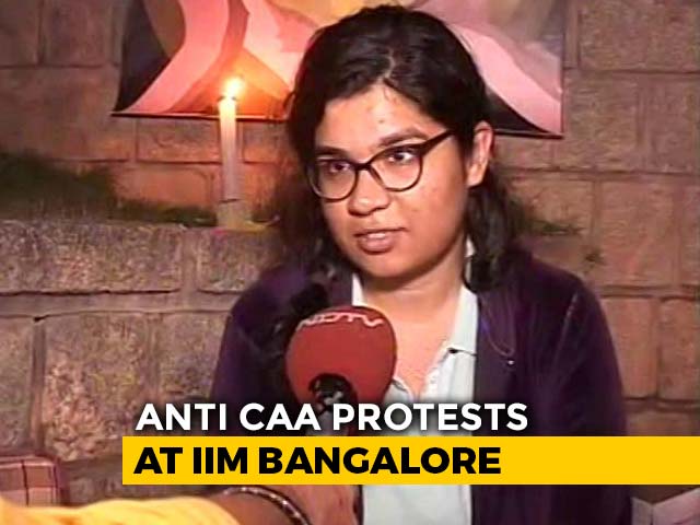 IIM Bangalore Students, Faculty Protest Against Citizenship Law, NRC