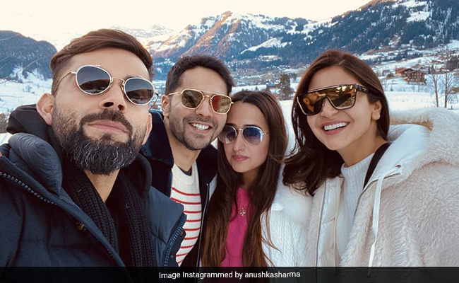 When Anushka Sharma And Virat Kohli Bumped Into Varun Dhawan And Natasha Dalal