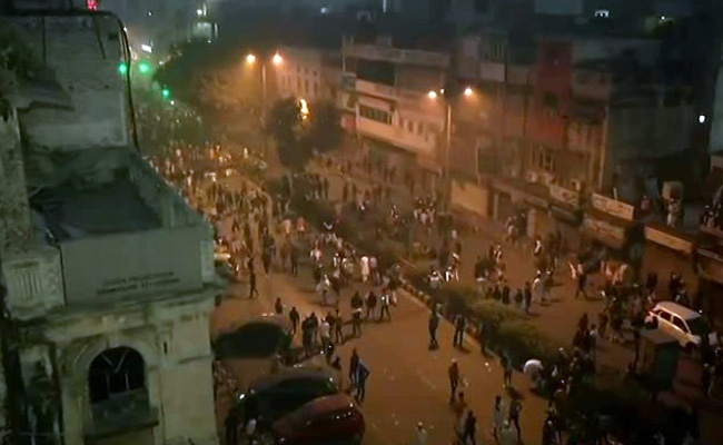 Protesters Set Car On Fire, Cops Use Water Cannons At Old Delhi