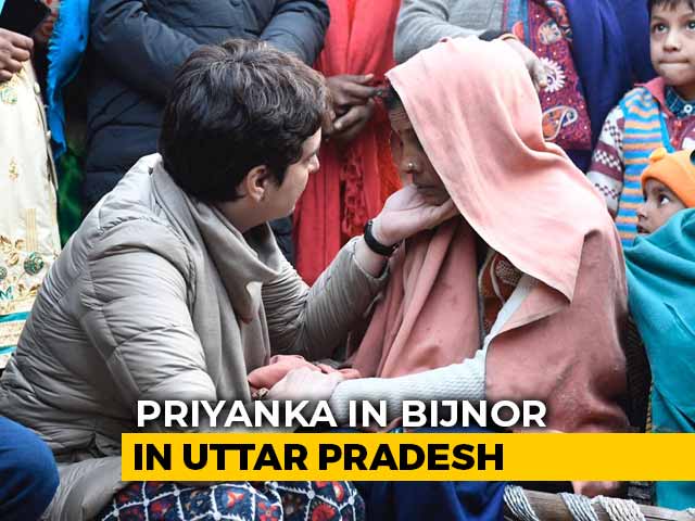 Priyanka Gandhi Meets Families Of 2 Killed In UP Over Citizenship Law Clash