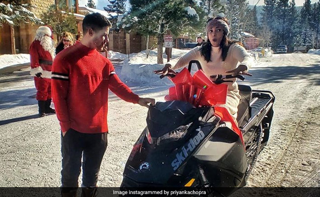 Nick Jonas Gets Priyanka Chopra A Batmobile On Christmas. They Had So Much Fun In The Snow