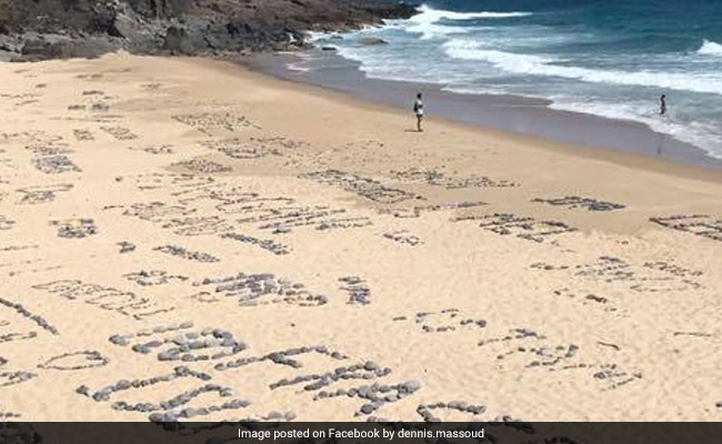 Tourists Left Lewd Messages On Beach. How Clean-UP Was Done