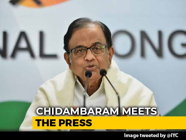 "8, 7, 6.6, 5.8, 5, 4.5 = State Of Economy": P Chidambaram