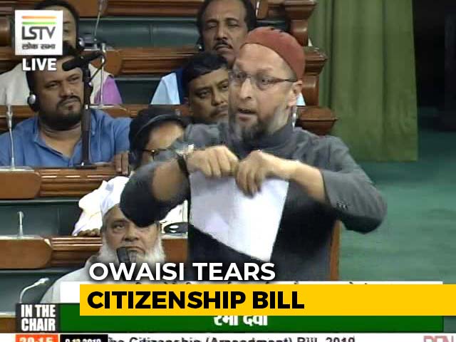 Asaduddin Owaisi Tears Citizenship Bill In Lok Sabha Amid Fiery Debate