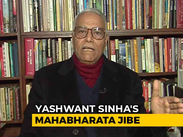 "Duryodhan, Dushashan": Yashwant Sinha's Mahabharata Dig At BJP Top Rung