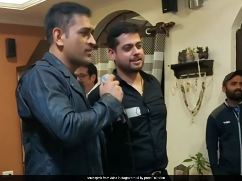Watch: MS Dhoni Sings Old Hindi Movie Song In Viral Video