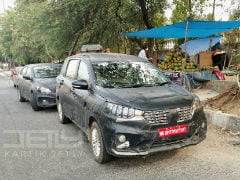 Next Generation Maruti Suzuki Ertiga Spied With An Automatic Transmission