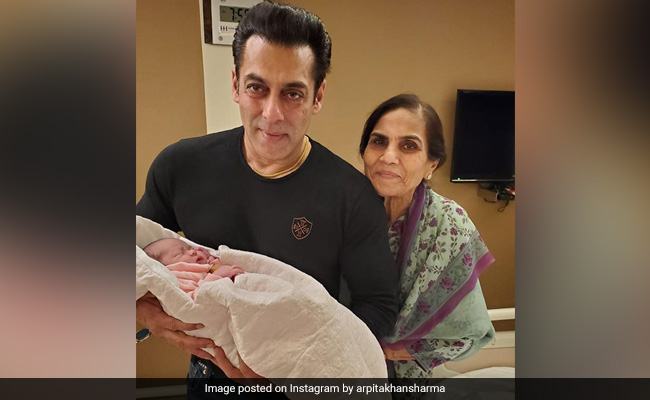 Salman Khan Cradles Baby Niece Ayat; 'These Hands Are God Sent,' Writes Arpita Khan Sharma