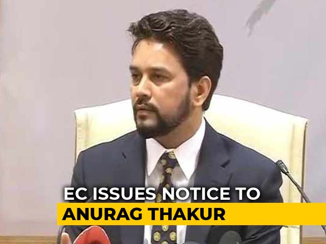 Anurag Thakur Gets Poll Body Notice Over "Goli Maaro" Slogans At Rally
