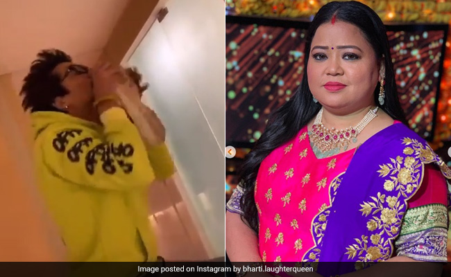 भारती सिंह जाने लगीं मायके तो पति की खुशी का नहीं रहा ठिकाना, जूते उठाकर लगे चूमने- देखें Video