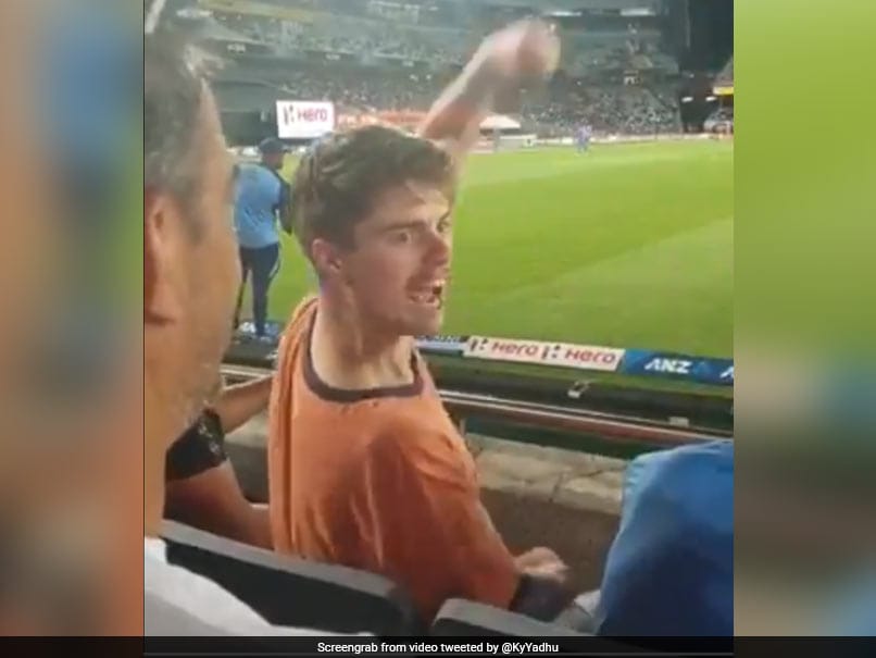 Video Of New Zealand Fan Chanting "Bharat Mata Ki Jai" Goes Viral. Watch Video Of New Zealand Fan Chanting "Bharat Mata Ki Jai" Goes Viral. Watch