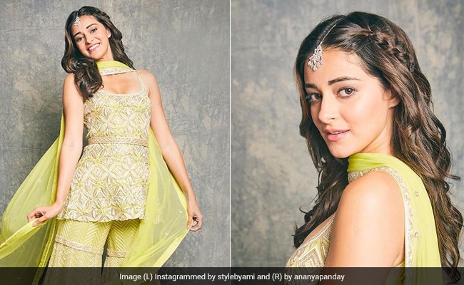 दोस्त की शादी में इस अंदाज में दिखीं अनन्या पांडे, वायरल हुई Wedding Look Photos