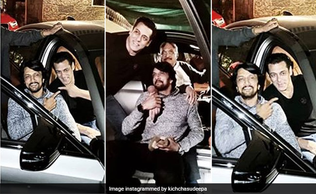 Salman Khan Surprises <I>Dabangg 3</i> Co-Star Kichcha Sudeep With A BMW M5