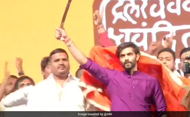 Raj Thackeray Launches Son Amit Thackeray In Party, With A New Flag