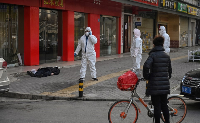 Dead Man Found On An Empty Street In China's Wuhan Amid Virus Outbreak