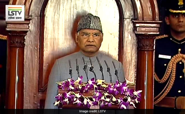 संसद में हुआ हंगामा, अभिभाषण में राष्ट्रपति कोविंद ने कहा- CAA बनाकर गांधी जी की इच्‍छा को पूरा किया गया