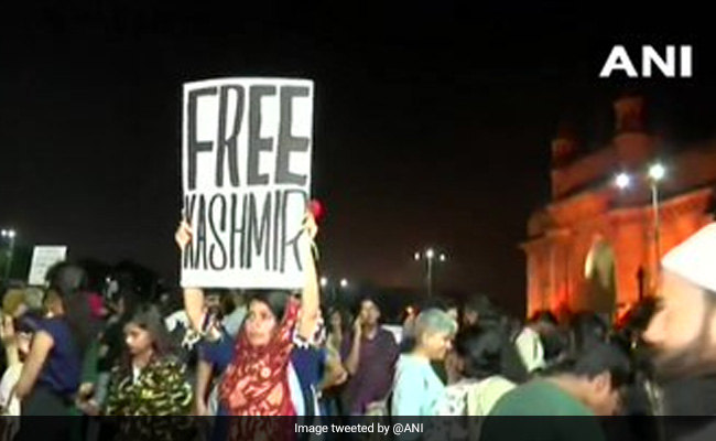 No Ulterior Motive, Says Woman Who Held ''Free Kashmir'' Poster