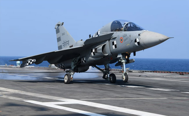 Naval Tejas Prototype Is First Home-Made Jet To Land On Aircraft Carrier
