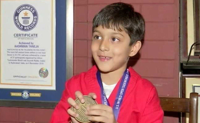 5 साल के इस बच्चे ने Taekwondo में बनाया गिनीज वर्ल्ड रिकॉर्ड, 1 घंट में नॉन स्टॉप Knee Strike कर रचा इतिहास