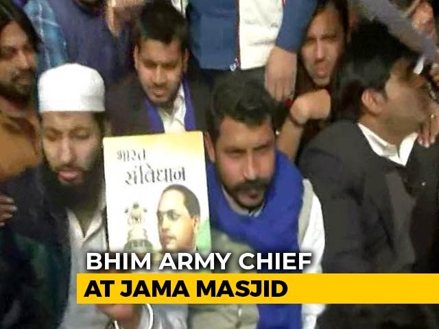 Bhim Army Chief Back At Jama Masjid Hours Before Deadline To Leave Delhi