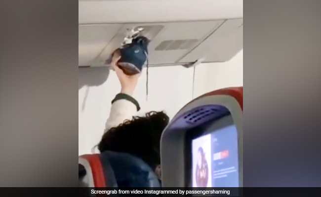 Watch: Man Uses Plane's Air Vent To Dry Shoe, Stinks Up The Internet