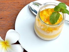 Mango and Coconut Pannacotta