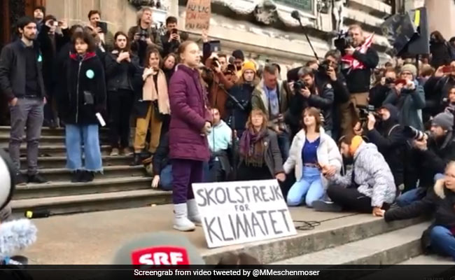 "Just The Beginning": Greta Thunberg Takes Switzerland Halt Before Davos