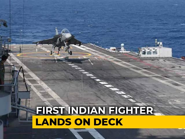 Watch: Naval Tejas Prototype Lands On Aircraft Carrier