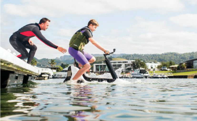 CES 2020: Manta5 Showcases Hydrofoiler XE-1 Water Bicycle