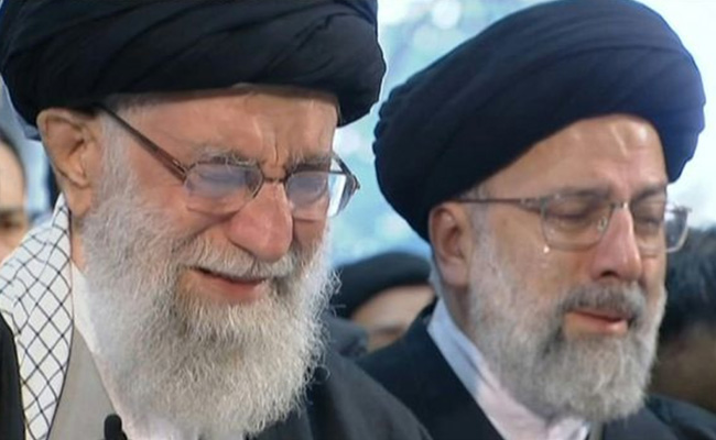 On Camera, Iran Supreme Leader Weeps At Prayer For General Killed By US