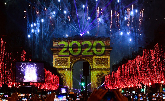 New Year Fireworks, Smoke And Tear Gas As Decade Begins With A Bang