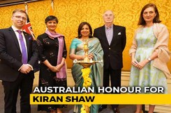 Kiran Mazumdar-Shaw Conferred With Australia's Highest Civilian Honour Kiran Mazumdar-Shaw Conferred With Australia's Highest Civilian Honour