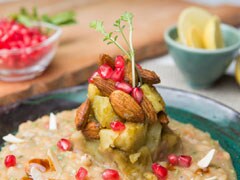 Almond, Sweet Potato and Pomegranate Chaat