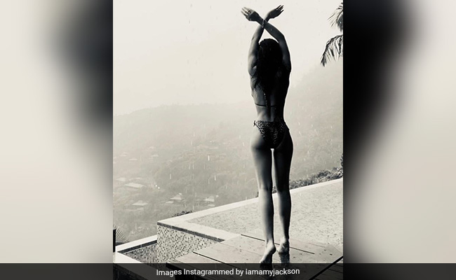 Amy Jackson Celebrates 28th Birthday In Seychelles With 'Rain Dance.' See Pic