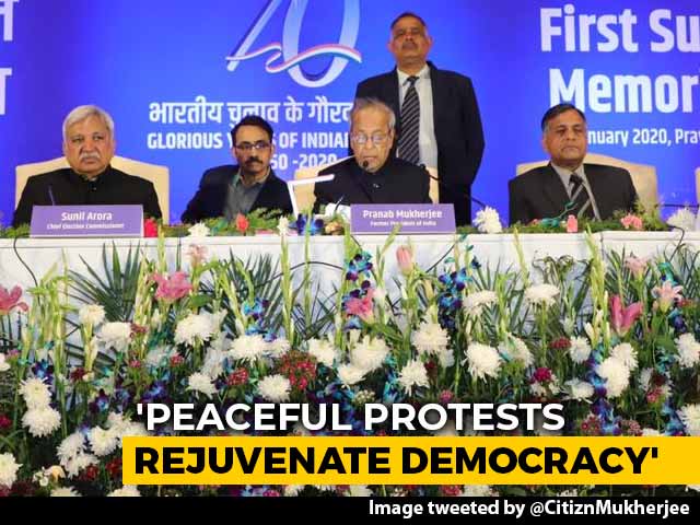Democracy Thrives On Dissent, Says Pranab Mukherjee Amid CAA Protests
