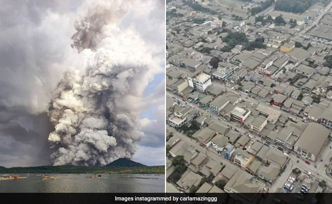 ज्वालामुखी में हुआ जबरदस्त विस्फोट, राख की चादर से ढक गया पूरा शहर, देखें Photos