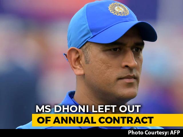 MS Dhoni Dropped From BCCI's Top Players' Contract List