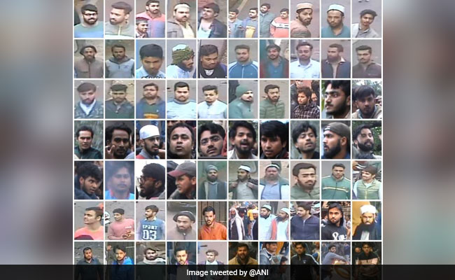 Delhi Police Release Photos Of 70 People Charged With Rioting Outside Jamia