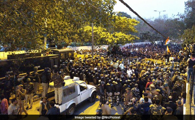 Jamia Students Detained Amid Face-Off With Cops Over Shooting