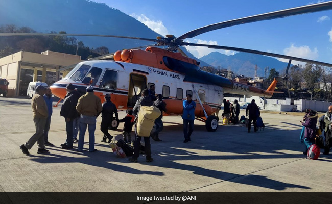 Over 100 People Airlifted From Snow-Hit Lahaul-Spiti In Himachal Pradesh