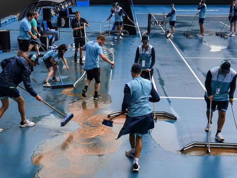 Mud Stops Play: After Smog, Wind, Rain, New Challenge For Australian Open