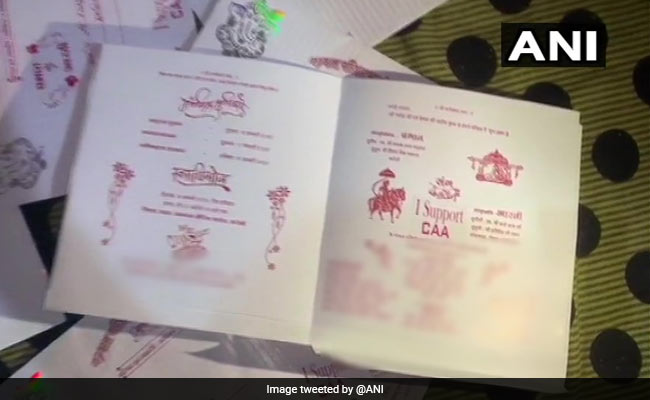 Groom Prints Pro-Citizenship Act Slogan On Wedding Card In Madhya Pradesh