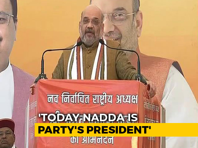 BJP Not Dynastic, Says Amit Shah On JP Nadda As Party Chief