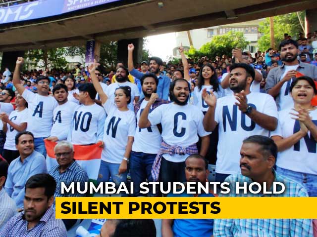 Protest At Mumbai's Wankhede Stadium Against Citizenship Law