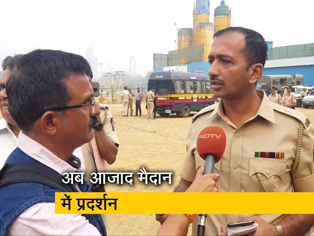 यातायात में बाधा के कारण प्रदर्शन कर रहे छात्रों को हटाया गया:  संग्राम सिंह, (डीसीपी- मुंबई पुलिस)