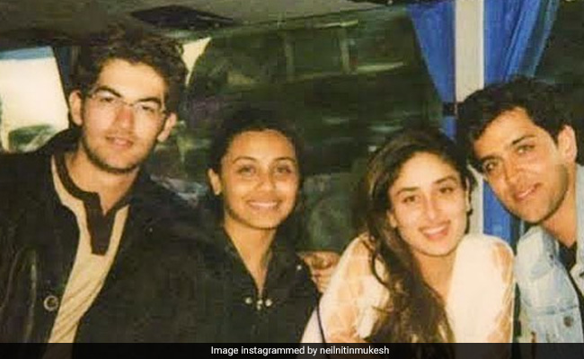 This Pic Of Hrithik Roshan, Kareena Kapoor, Rani Mukerji Is A 'Major Throwback' Treat. Courtesy - Neil Nitin Mukesh