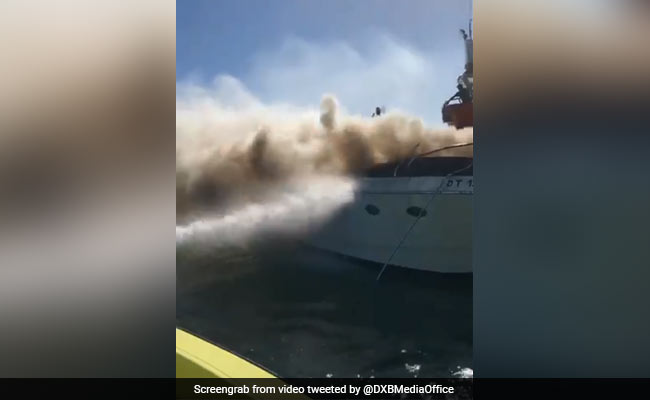 Fire Guts Yacht Near Burj al-Arab Hotel In Dubai